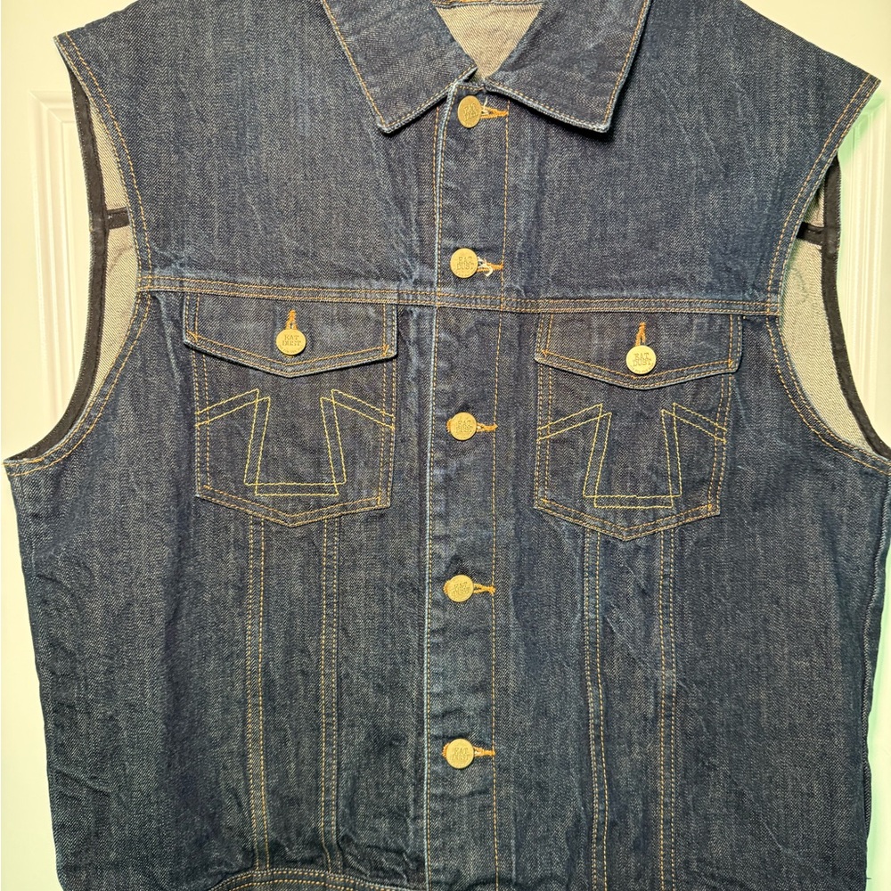 Eat Dust Denim Sleeveless Jacket XXL